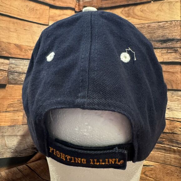 University Of Illinois Fighting Illini Hat Cap Adjustable Strap Embroidered - Picture 3 of 8